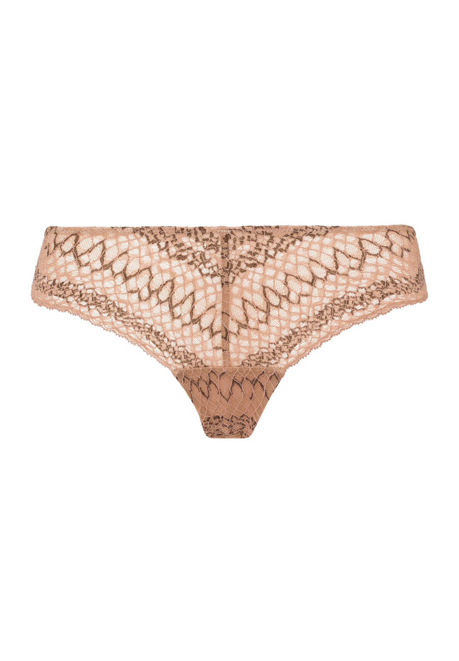 72942 Thalie Thong - 2915 Animal Lace Biscotto