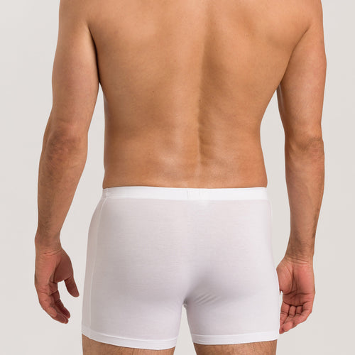 73063 Cotton Sensation Long Leg Boxer Brief With Fly - 101 White