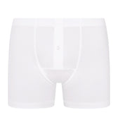 73063 Cotton Sensation Long Leg Boxer Brief With Fly - 101 White