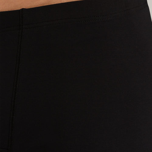 73063 Cotton Sensation Long Leg Boxer Brief With Fly - 199 Black