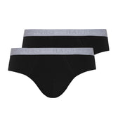 73075 Cotton Essentials Briefs 2-Pack - 019 Black