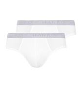 73075 Cotton Essentials Briefs 2-Pack - 101 White