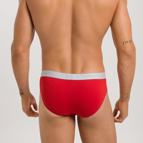 73075 Cotton Essentials Briefs 2-Pack - 2896 Deep Navy/ Bright Red