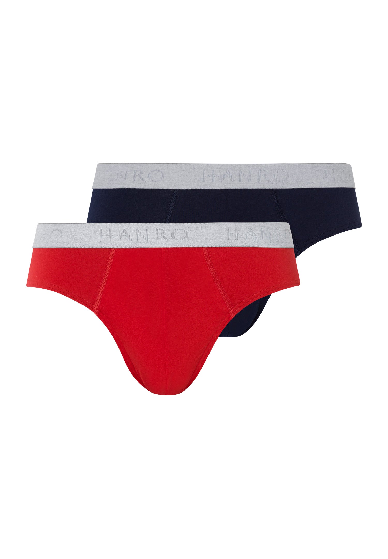 73075 Cotton Essentials Briefs 2-Pack - 2896 Deep Navy/ Bright Red