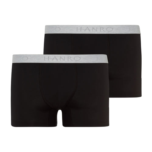 73078 Cotton Essentials Boxer Briefs 2-Pack - 019 Black