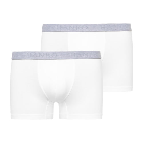 73078 Cotton Essentials Boxer Briefs 2-Pack - 101 White