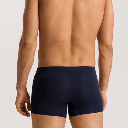 73079 Cotton Essentials 2 Pack Boxer Brief With Covered Waistband - 2870 Windy Blue/Deep Navy