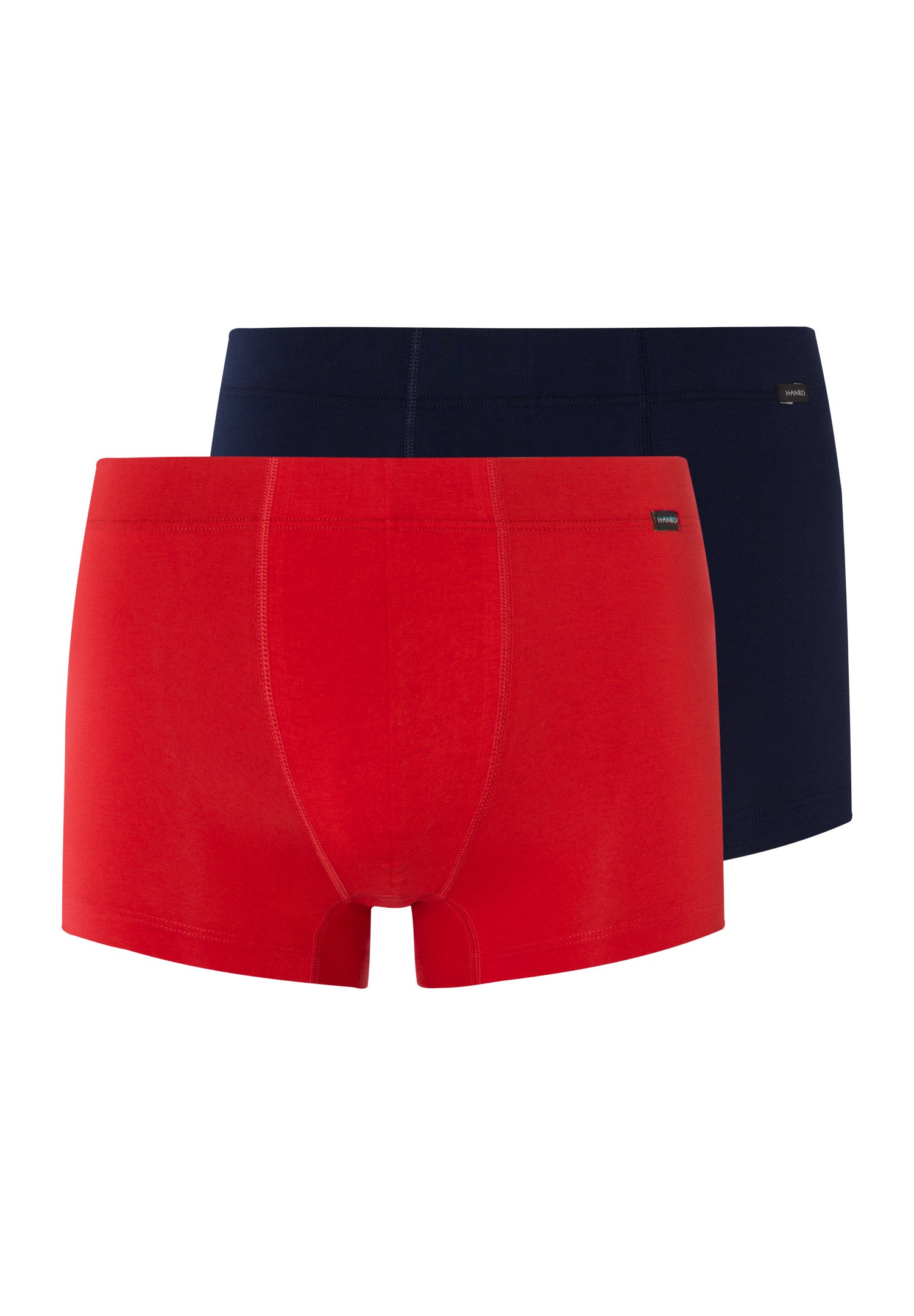 73079 Cotton Essentials 2 Pack Boxer Brief With Covered Waistband - 2896 Deep Navy/ Bright Red