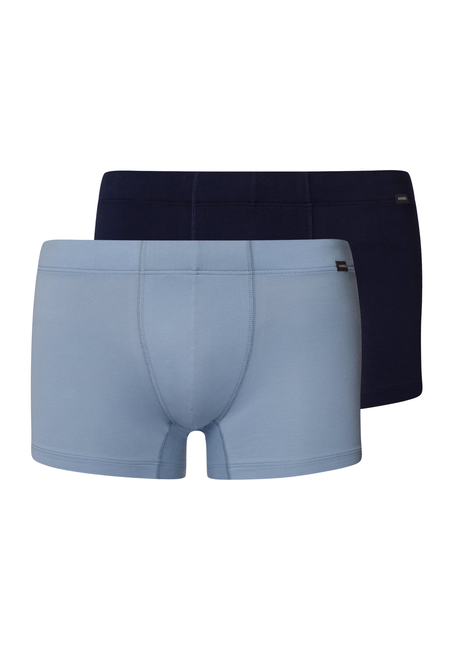 Cotton Essentials 2 Pack Boxer Brief With Covered Waistband | Deep Navy/Sea Breeze 73079-3021