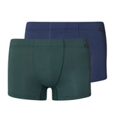 Cotton Essentials 2 Pack Boxer Brief With Covered Waistband | Herb Tea / Vint Indigo 73079-3022