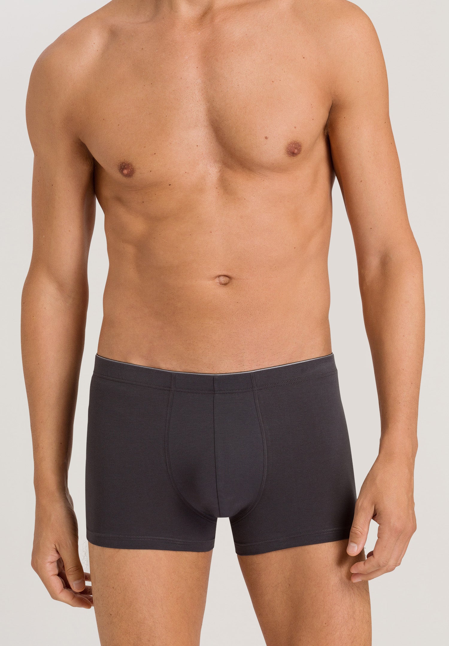 73086 Cotton Superior Boxer Brief - 162 Coal Grey