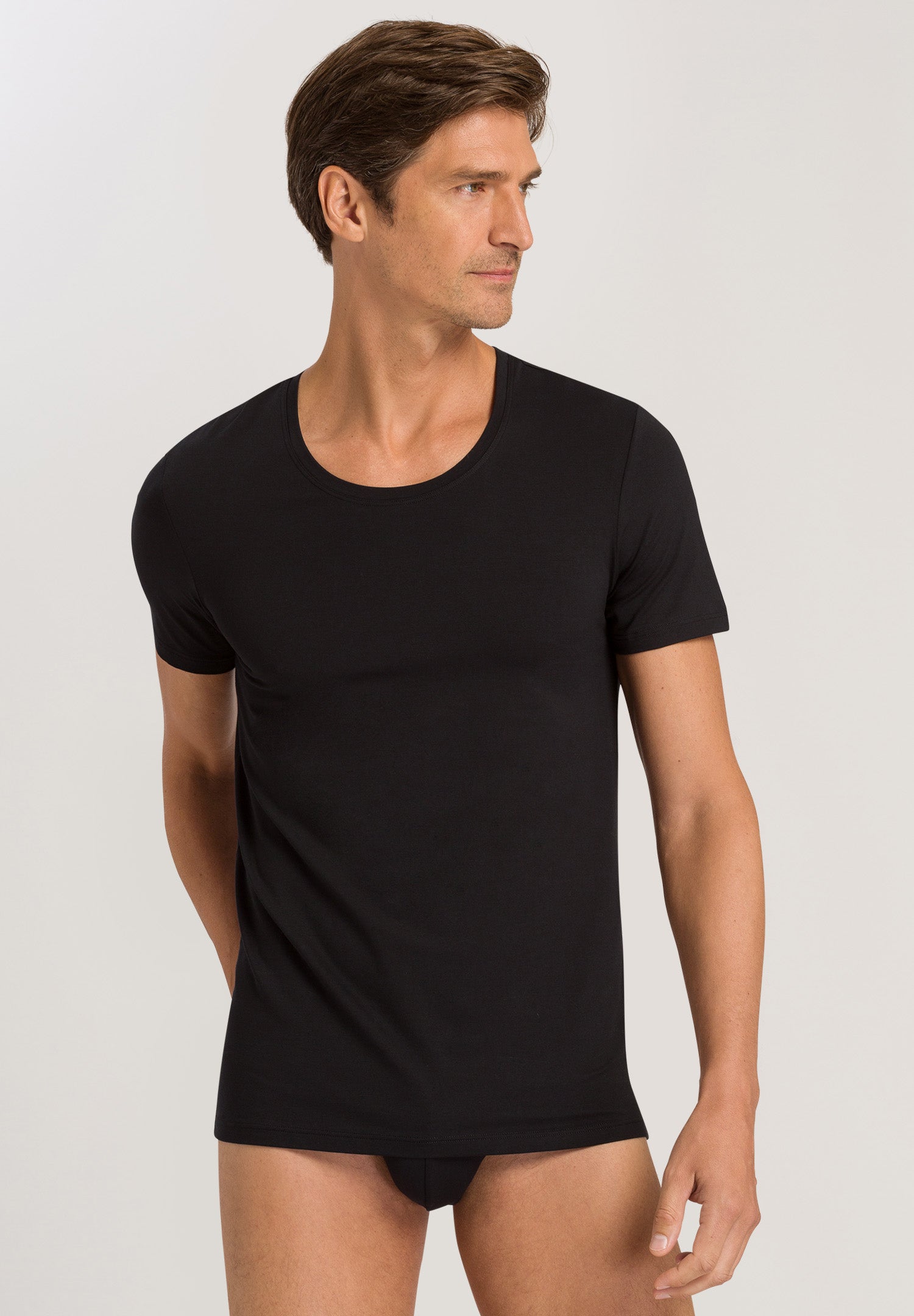 73088 Cotton Superior Crewneck T-Shirt - 199 Black