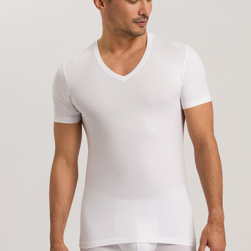 73089 Cotton Superior V-Neck Shirt - 101 White