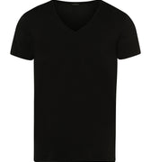 73089 Cotton Superior V-Neck Shirt - 199 Black