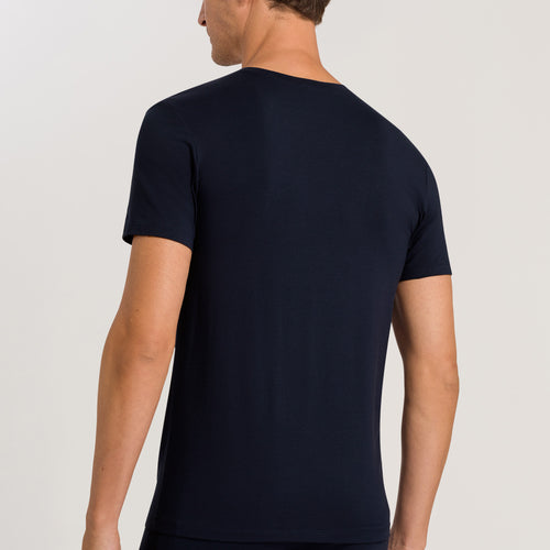 73089 Cotton Superior V-Neck Shirt - 593 Midnight Navy