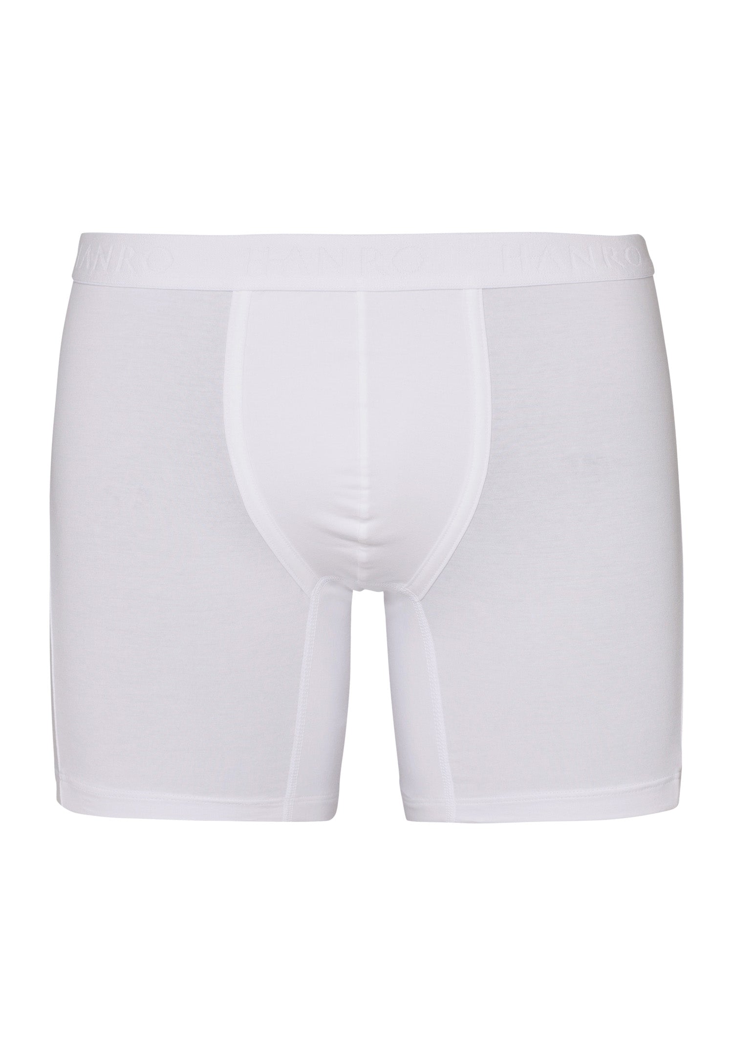 73103 Cotton Essentials Long Boxer Brief - 0100 All White