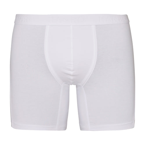 73103 Cotton Essentials Long Boxer Brief - 0100 All White