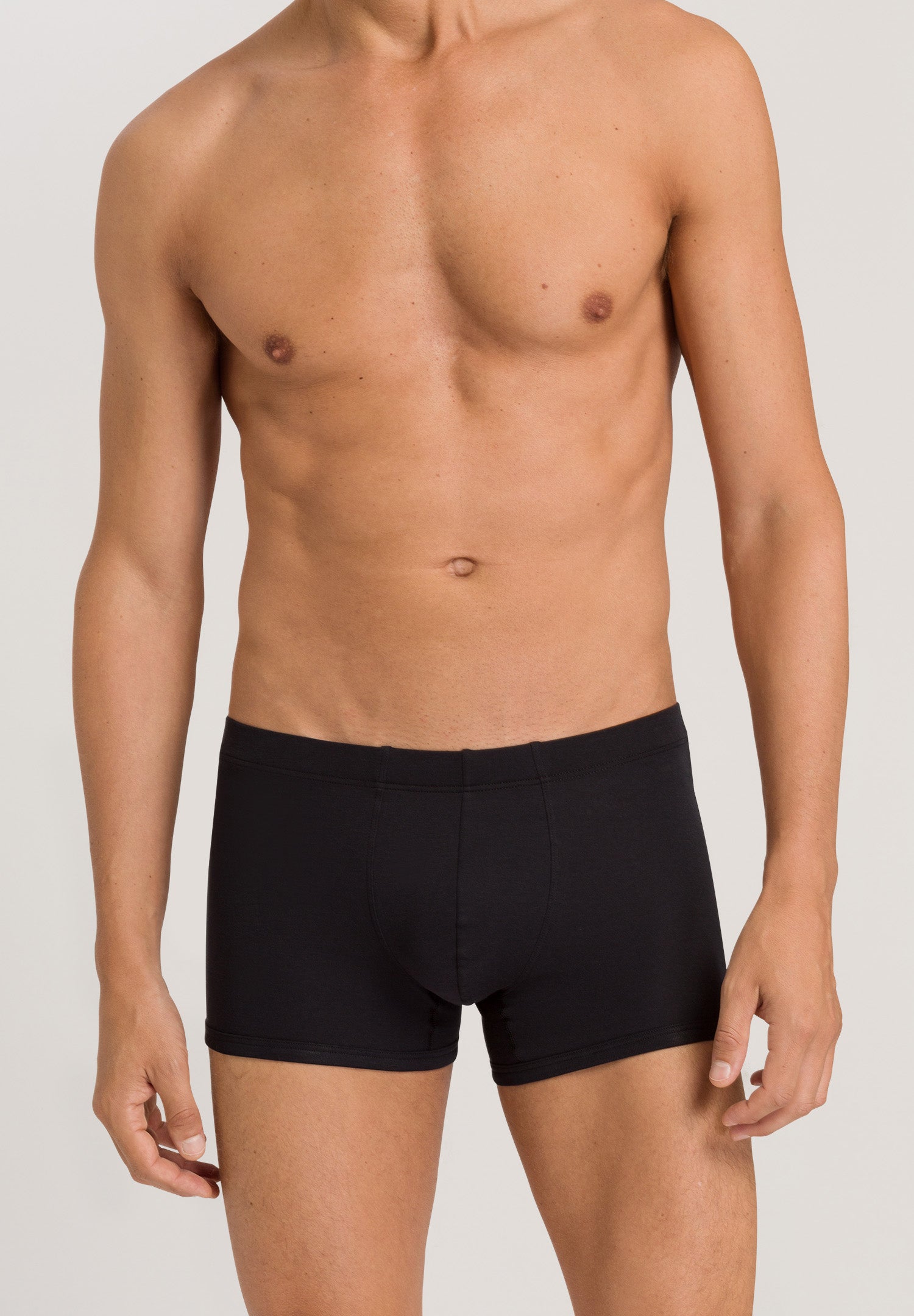 73171 Sea Island Cotton Boxer Brief - 019 Black