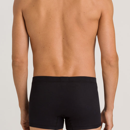 73171 Sea Island Cotton Boxer Brief - 019 Black