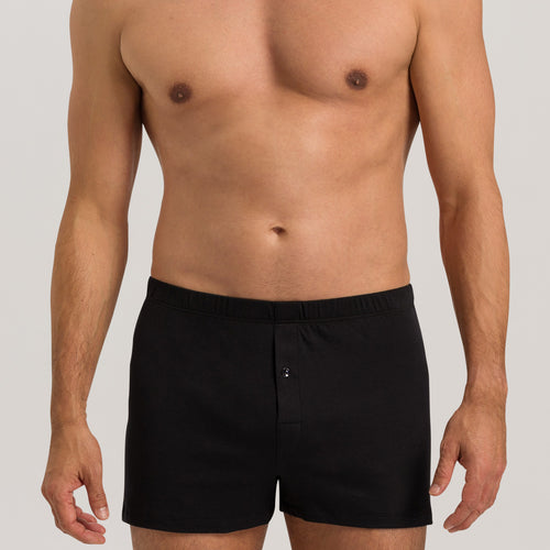 73172 Sea Island Cotton Boxer - 019 Black