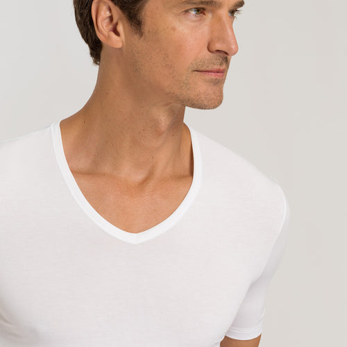 73185 Natural Function Short Sleeve V-Neck Shirt - 101 White