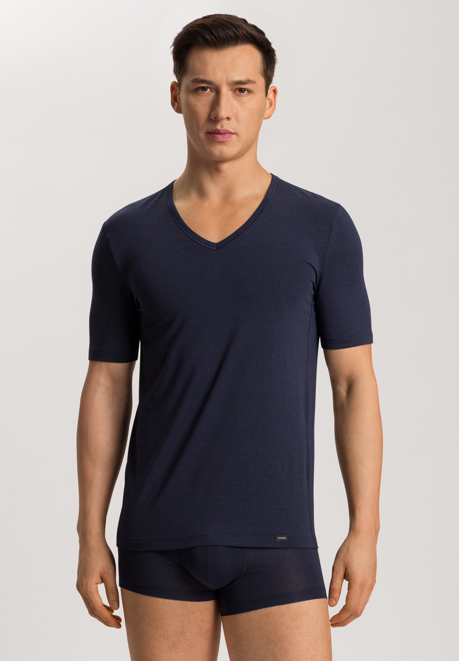 73185 Natural Function Short Sleeve V-Neck Shirt - 1610 Deep Navy