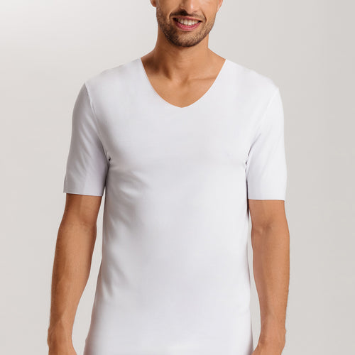 Clean Cut Seamless V-Neck T-Shirt | White 73251-101