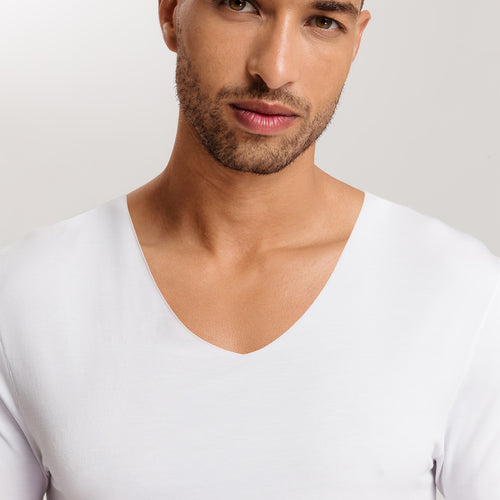 Clean Cut Seamless V-Neck T-Shirt | White 73251-101