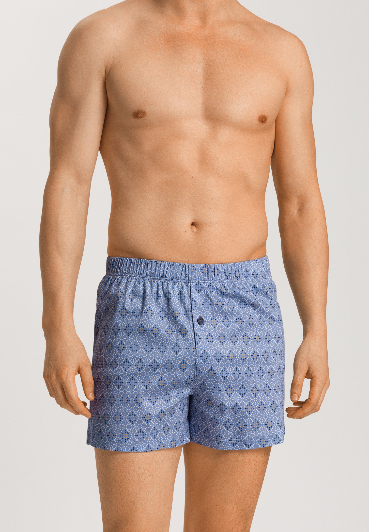 73290 Fancy Jersey KNIT BOXERS - 2885 Blue Mosaic