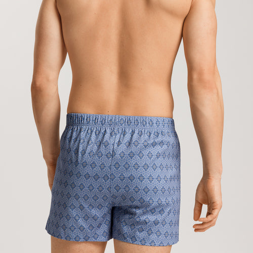 73290 Fancy Jersey KNIT BOXERS - 2885 Blue Mosaic