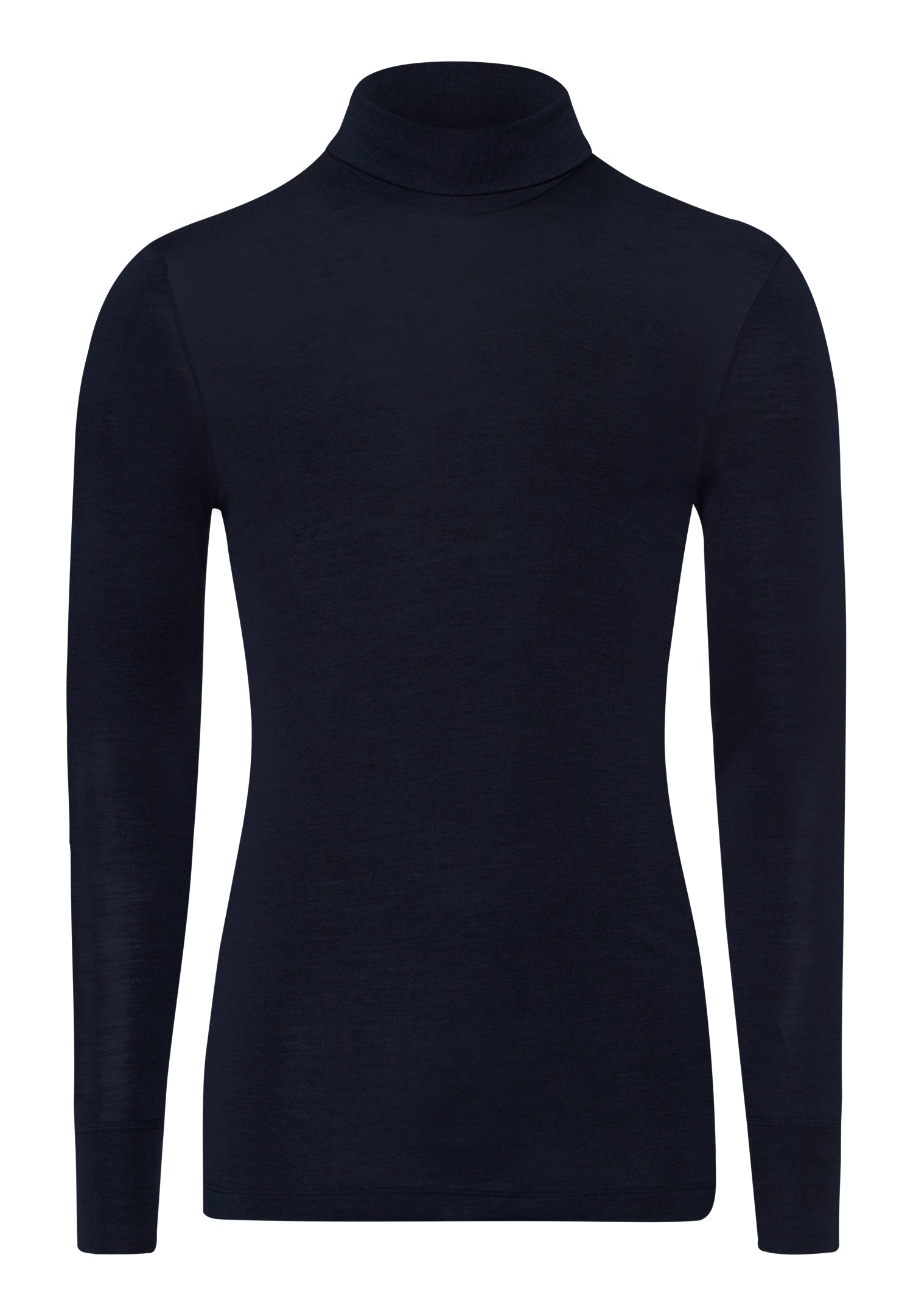 73403 Woolen Silk Turtleneck Shirt - 1610 Deep Navy