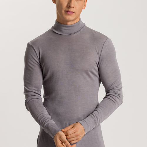 73403 Woolen Silk M Turtleneck Shirt - 2686 Nordic Grey