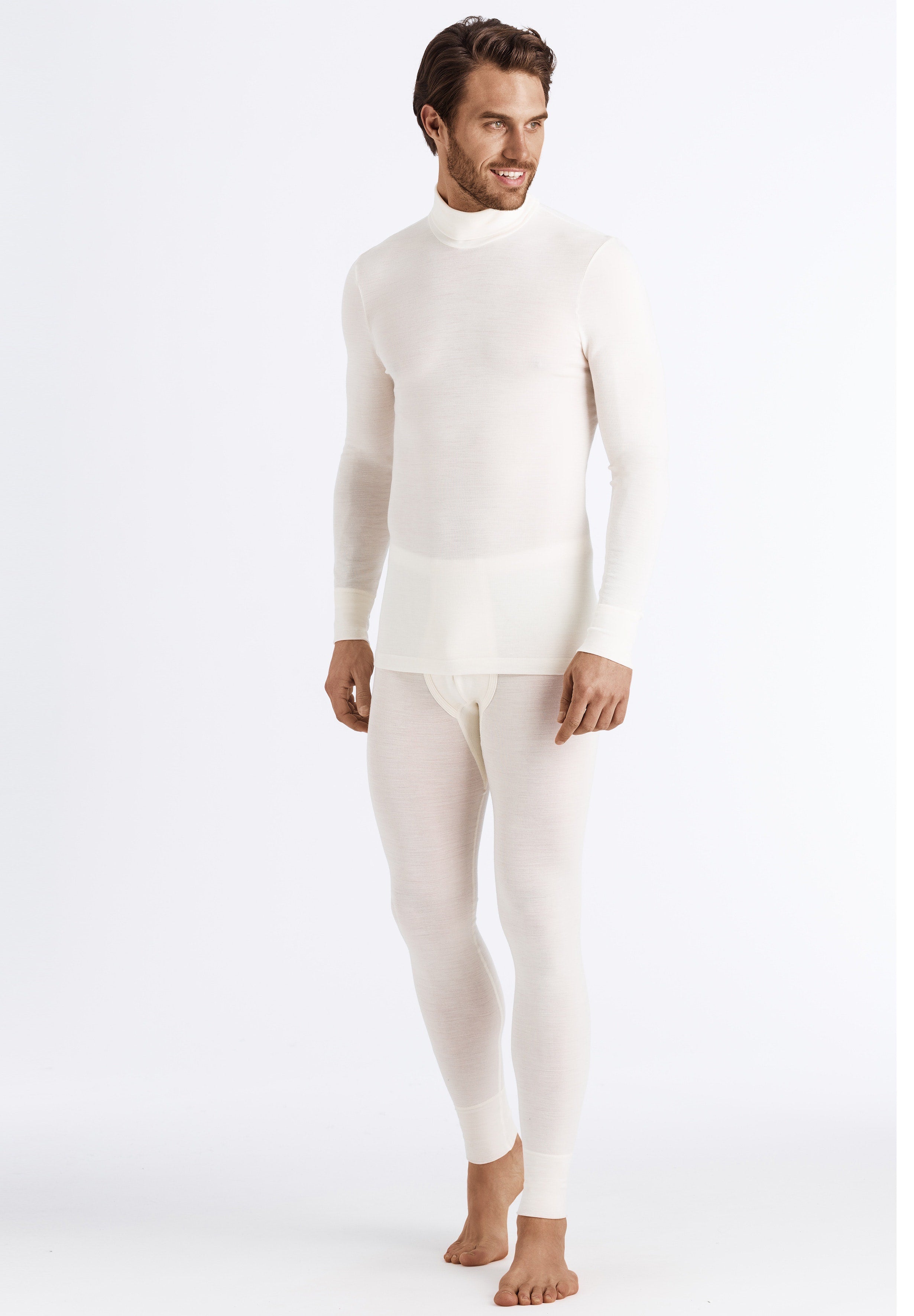 73403 Woolen Silk M Turtleneck Shirt - 795 Cygne