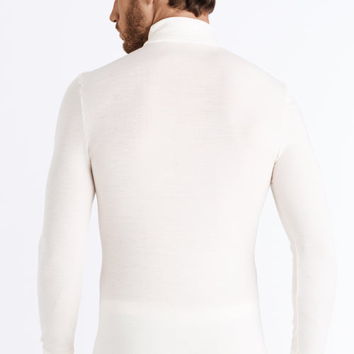 73403 Woolen Silk M Turtleneck Shirt - 795 Cygne