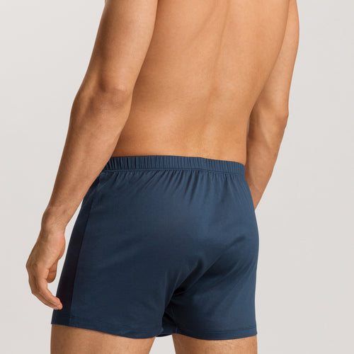 73505 Cotton Sporty Knit Boxer With Button Fly - 2644 Midnight Sky