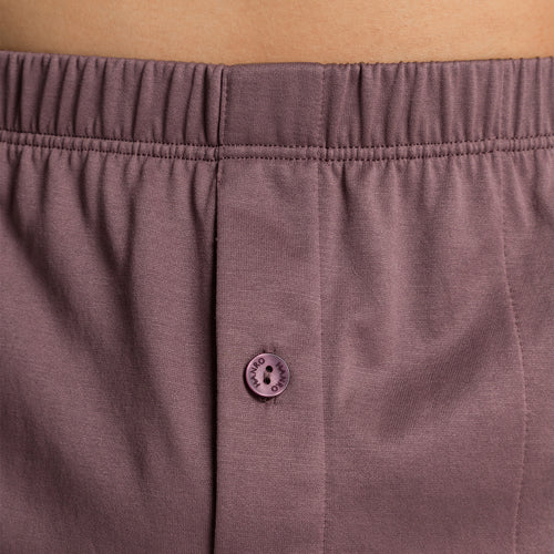 73505 Cotton Sporty Knit Boxer With Button Fly - 2770 Smokey Plum