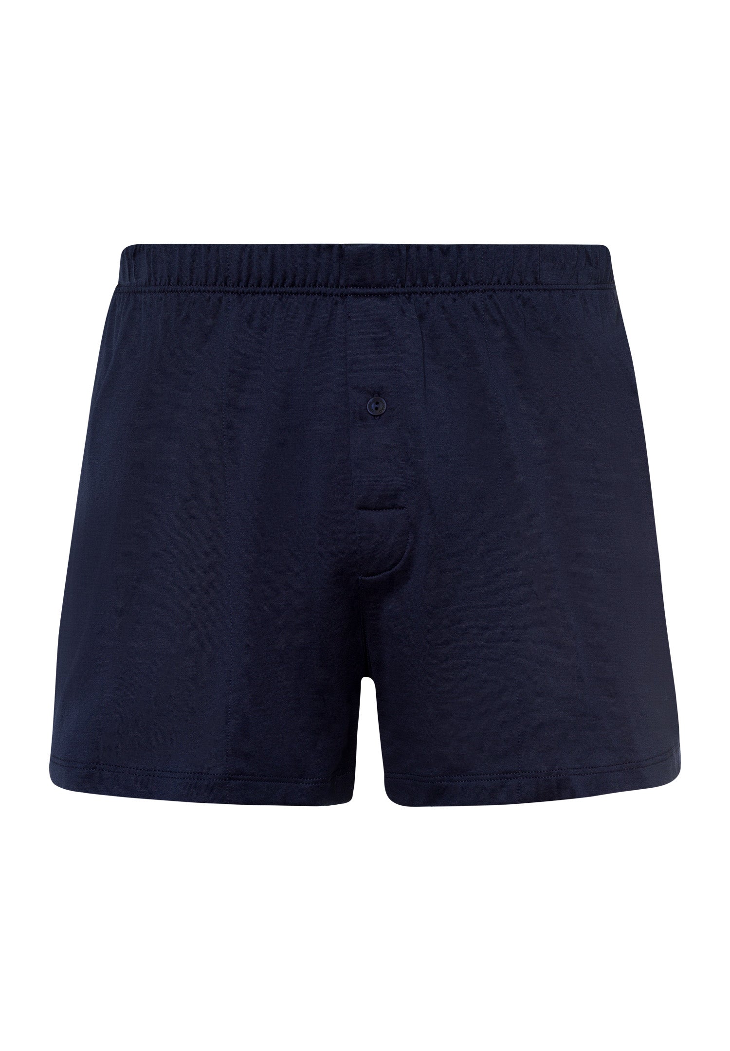 73505 Cotton Sporty Knit Boxer With Button Fly - 593 Midnight Navy