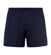 73505 Cotton Sporty Knit Boxer With Button Fly - 593 Midnight Navy