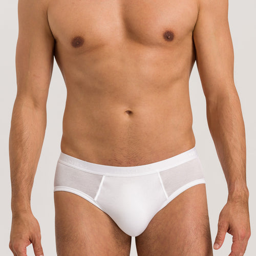 73633 Cotton Pure High Leg Brief - 101 White