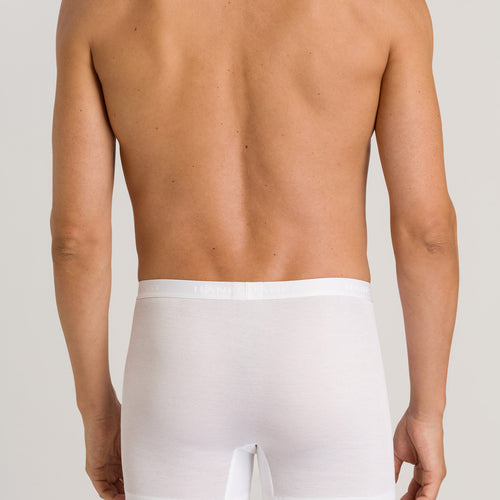 73634 Cotton Pure Boxer Brief With Fly - 101 White