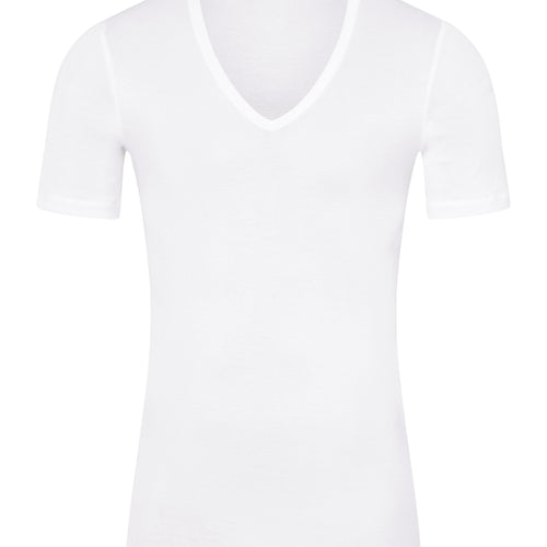 73665 Cotton Pure V-Neck T-Shirt - 101 White