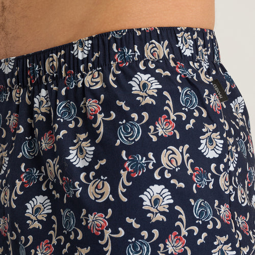 74013 Fancy Woven Boxer - 1248 Navy Botany Print