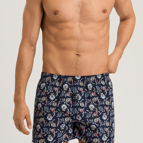 74013 Fancy Woven Boxer - 1248 Navy Botany Print