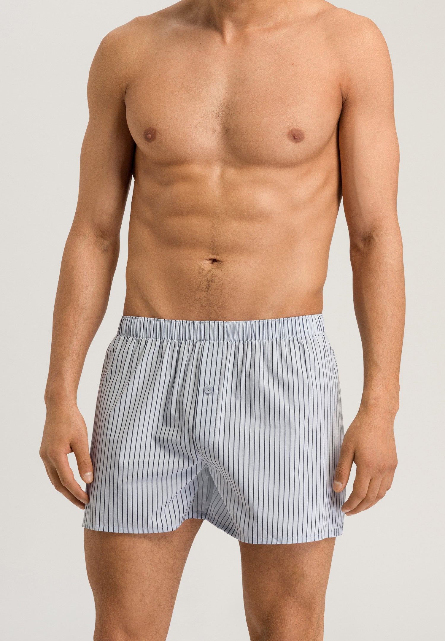 74013 Fancy Woven Boxer - 1249 Light Grey Stripe