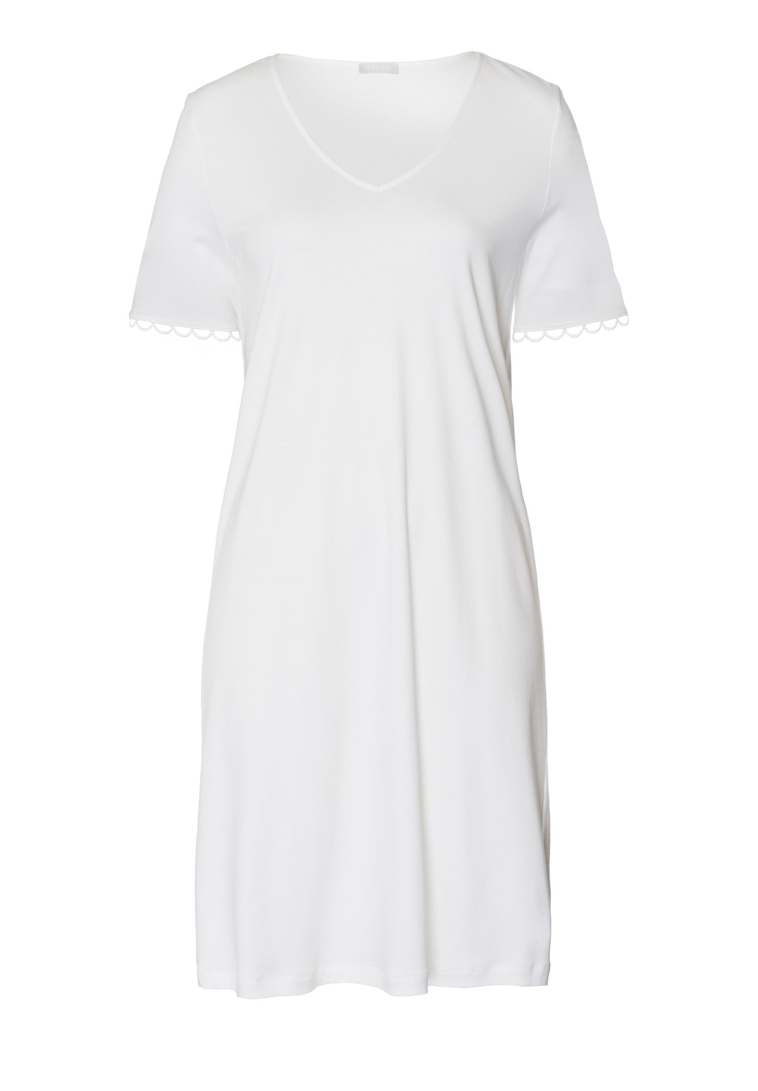 Anouk V-Neck Cotton Nightgown | Off White 74808-102