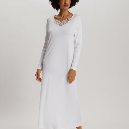 Belina Embroidered Cotton Nightgown | White 74825-101