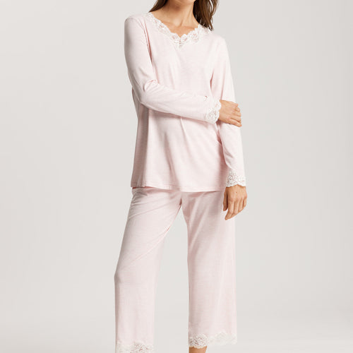 74833 Natural Elegance Long Sleeve Pajama Set - 2899 Rose Melange