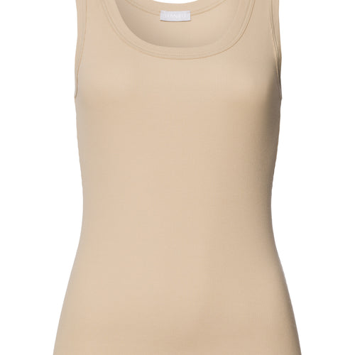 Sleep And Lounge Ribbed Cotton Tank Top | Iced Cappuccino 74841-2846