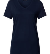 Sleep And Lounge Relaxed V-Neck Top | Deep Navy 74842-1610