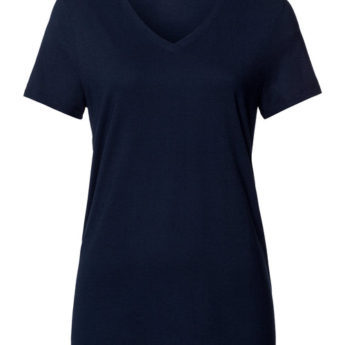 Sleep And Lounge Relaxed V-Neck Top | Deep Navy 74842-1610